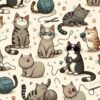 Playful Cats All Over T-Shirt