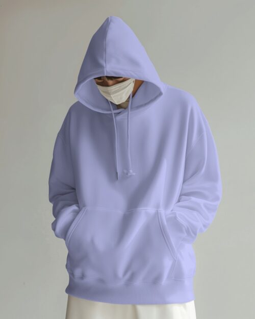 Plain Hoodies Lavender Blue