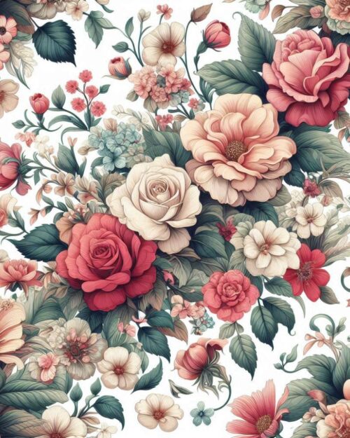 Rose All Over Print